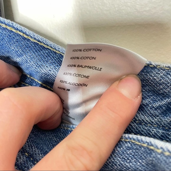 FREE PEOPLE Maggie Straight Crop Jeans Chewed Hem Distressed {A39} - Picture 5 of 6